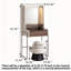 Stainless Steel and Glass Vanity with Mirror and Seat-1796379911