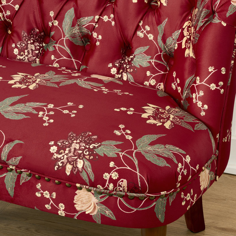 Banc, Rouge / floral, Rouge