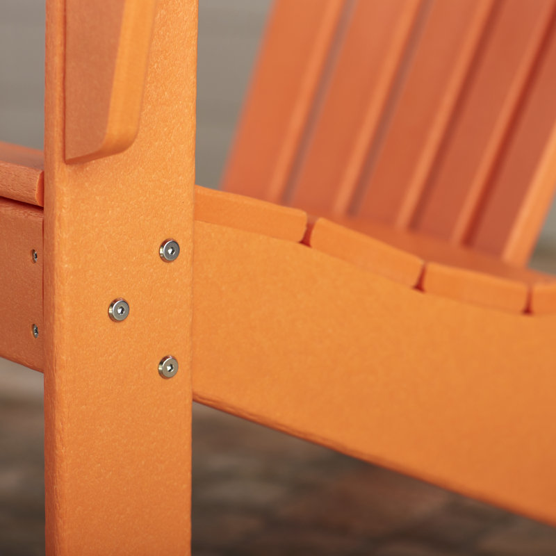 POLYWOOD Palm Coast Adirondack, Tangerine