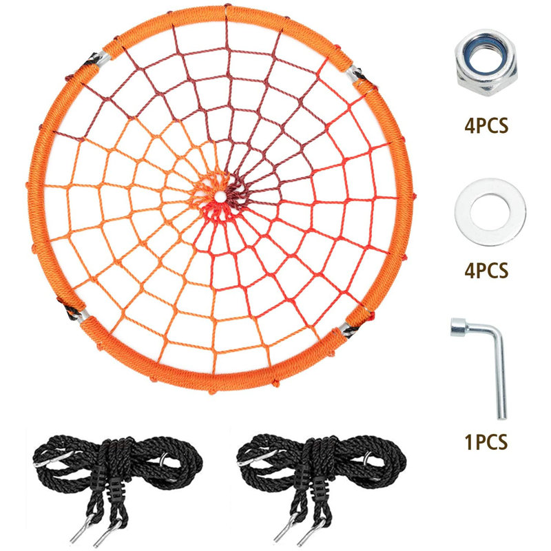 Freeport Park Web / Saucer Swing Swing Seat, Orange