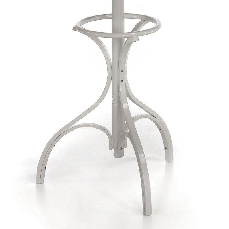 Freedman Solid Wood Freestanding 6 - Hook Coat Rack, Grey