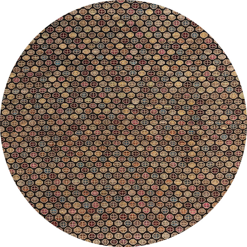 Tapis abstrait moderne 4847, Rond 4 pi