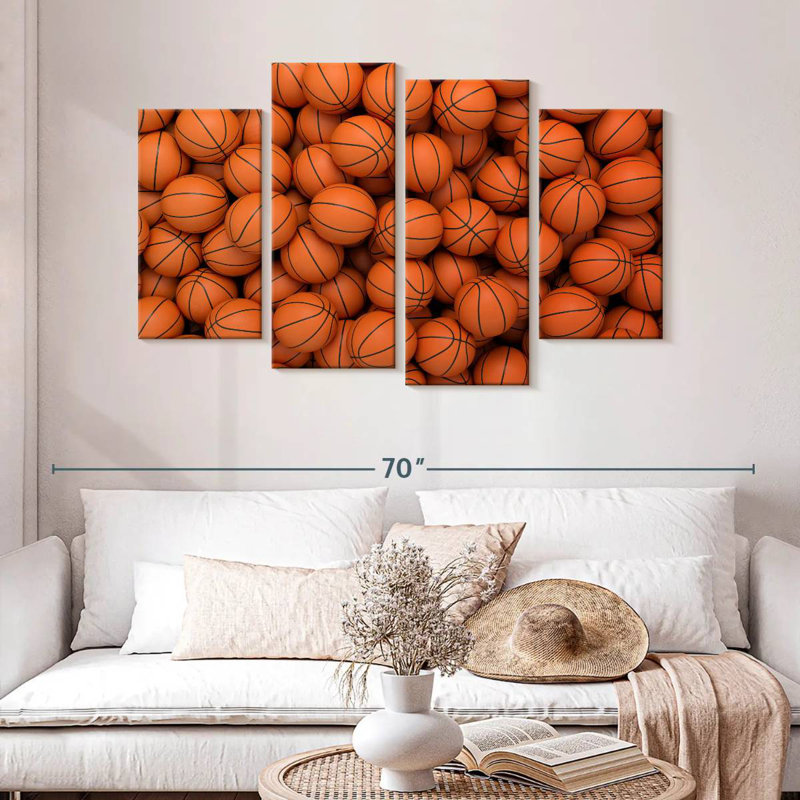 Mini balles de basketball Sireci, H 32 po x l 52 po