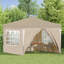 Vidaxl Pop-Up Party Tent Oxford Fabric Canopy Event Shelter Outdoor Gazebo-126173681-126173689