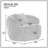 Mid Century Modern 360° Swivel Curved Sofa 1-Seat Cloud Couch Boucle Fabric Accent Chair-236347014