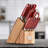 Rorik Red 14 Piece Cutlery Block Set