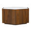 Table basse hexagonale en bois rustique rétro-984983712