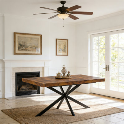 55.11"-70.86"Retro Rectangular Stretch Dining Table