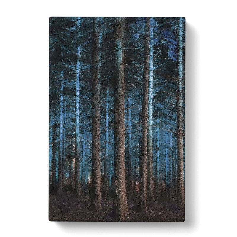 Evening Forest - Wrapped Canvas Painting, 50cm H x 35cm W x 3cm D