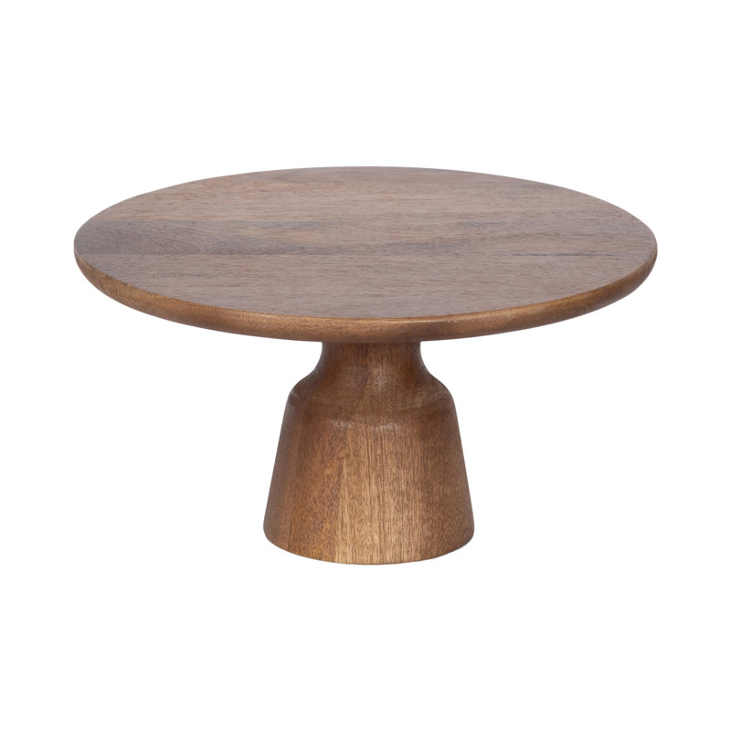Présentoir à gâteaux en bois de manguier Arnhild