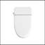 Combinaison de bidet de toilette intelligente avec couvercle / siège ouvert avec capteur de pied, buse autonettoyante, siège chauffant, veilleuse, commande à bouton, chasse d'eau en cas de panne de courant, fermeture en douceur, chasse automatique, ave