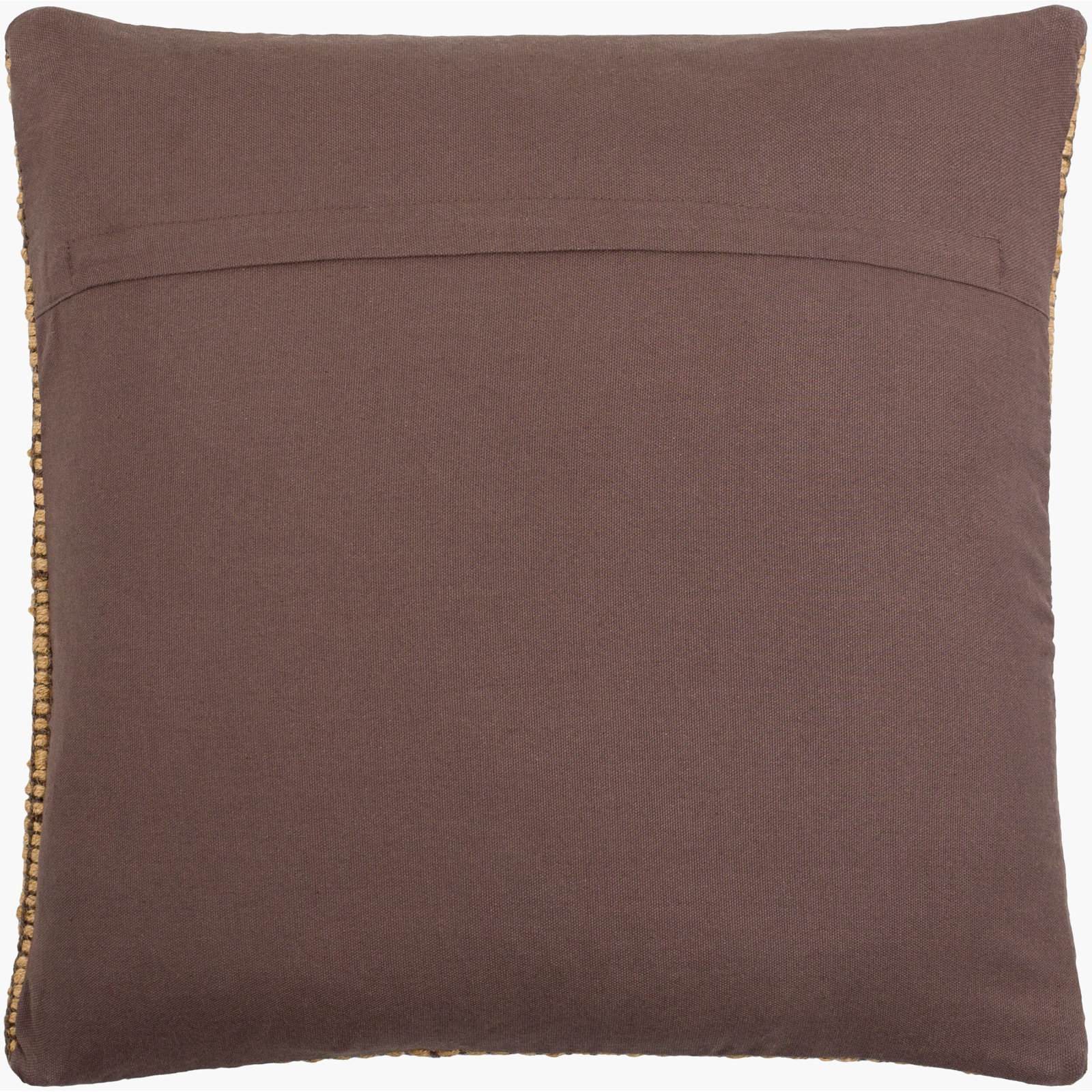 Twareg Geometric Jute / Sisal Pillow Cover, 18"H x 18"W