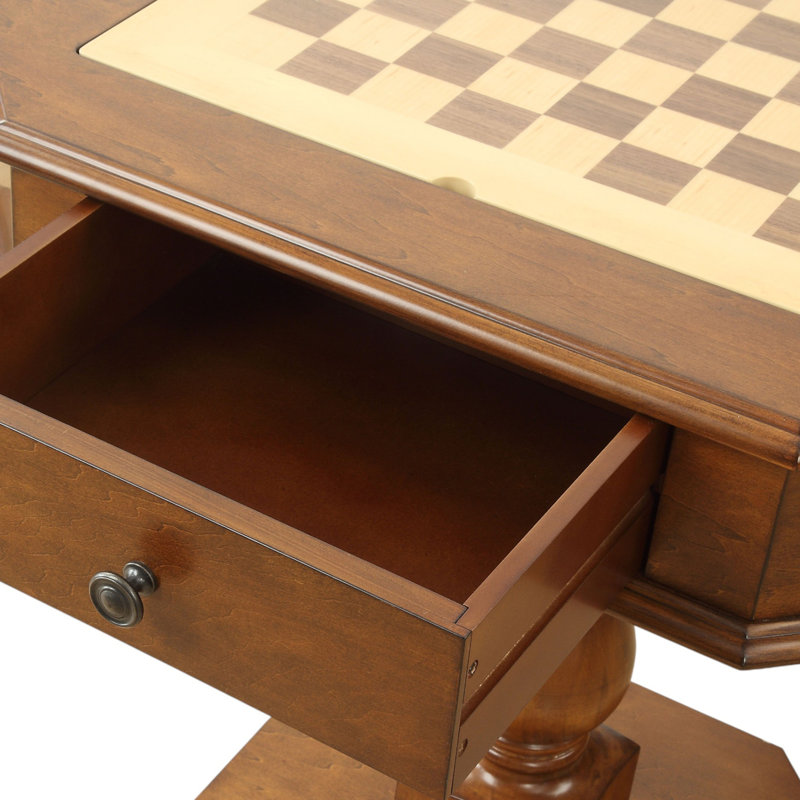 Table de jeu réversible Cherry Chess Checker