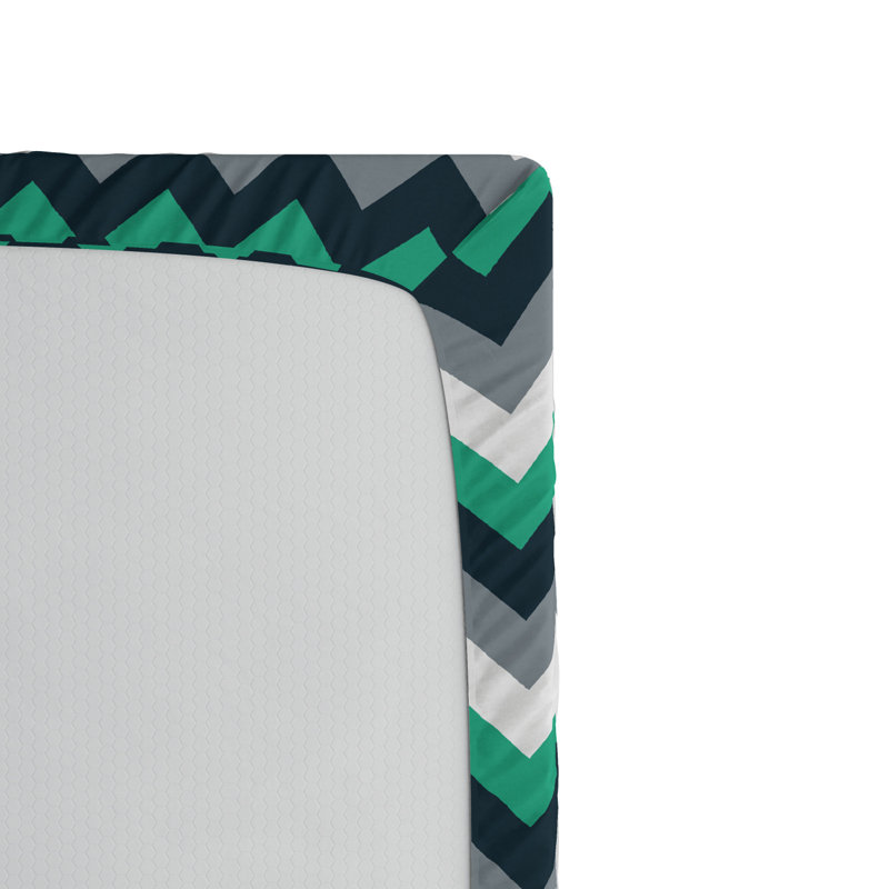 Microfiber Chevron Fitted Sheet, Full Fitted Sheet