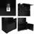 79'' W Extra-Wide Hall Tree Bench - 4-in-1 Entryway Storage, 8 Cubbies, Coat Hooks - Black-185164664