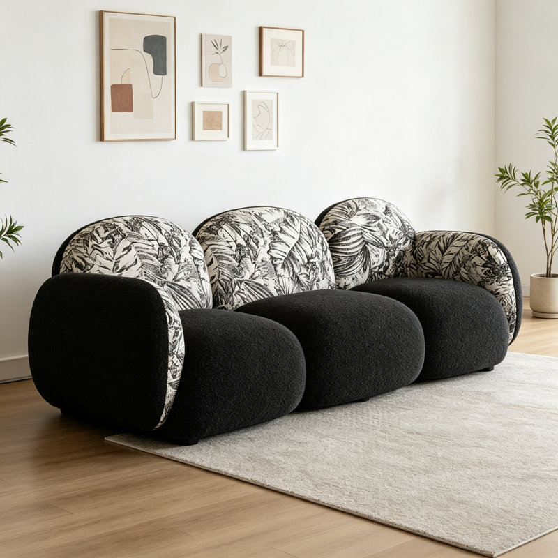 Evas, 77.56" W, Rétro noir