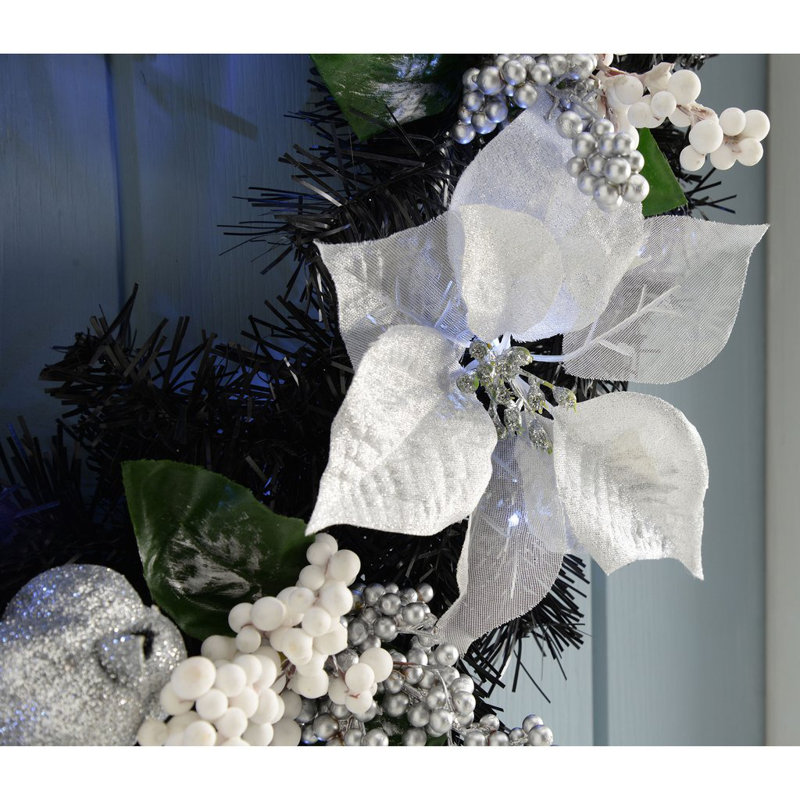 Faux Lighted Mixed Assortment 60cm Wreath