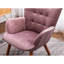 Chaise d'appoint en velours gris avec assise confortable-1484998087
