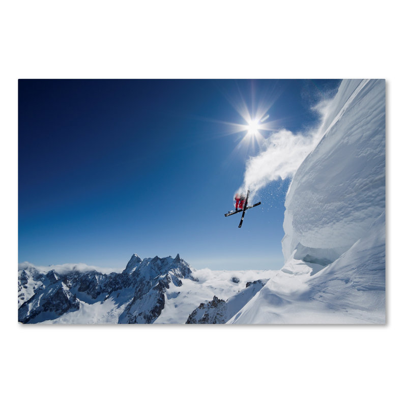 Wrapped Canvas Wall Art - Tristan Shu 'Higher' Wall Art for Living Room, Bedroom, or Office Décor - 12x19, 12" H x 19" W
