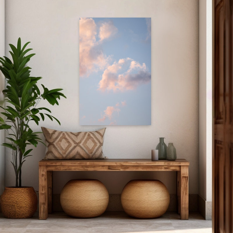Art contemporain, paysage abstrait, paysage côtier, H 48 po x l 32 po