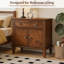 Table de chevet ChargeNest Farmhouse avec station de charge USB et ports de type C-130594722