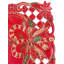 Chemin de table rouge brodé à paillettes-397958501-397958498