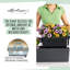 Pot à fleurs en plastique avec jauge d'eau Balconera Color 80-130605082