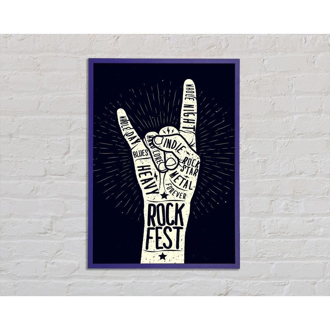 Rock Fest - Einzelne Bilderrahmen Kunstdrucke