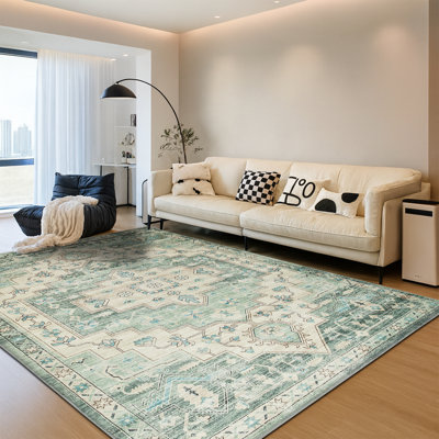 Vintage Oriental Area Rug – Living Room Large Rug for Cozy and Stylish Spaces