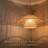 20-Inch Japandi Woven Rope Pendant Light, Wabi Sabi Boho Rattan-Style Hanging Lamp, Antique Brass, 1-Light Dimmable for Kitchen Island Dining Room