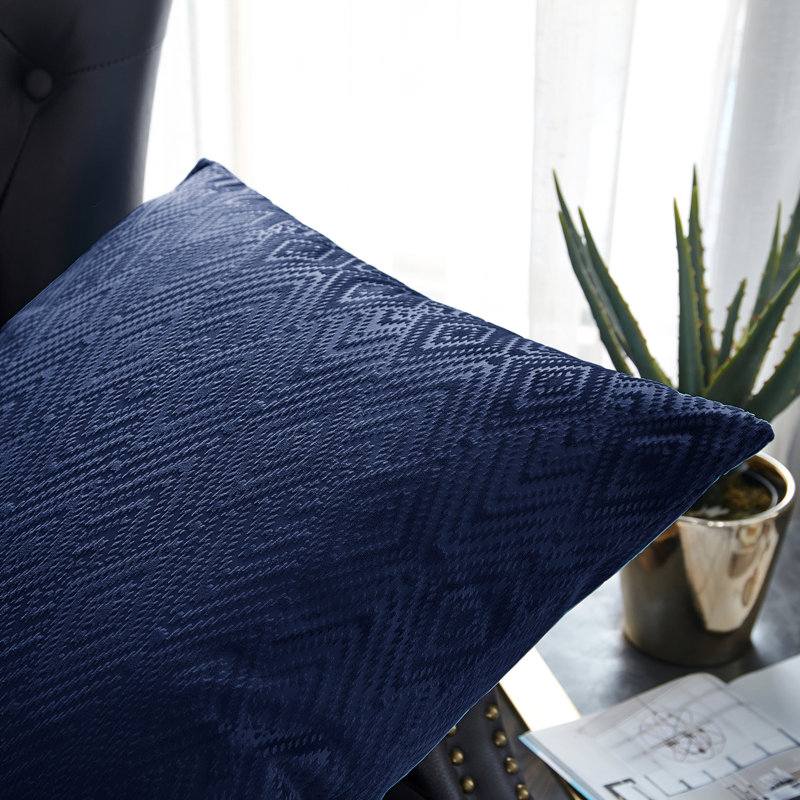 Square Cushion Cover, Blue