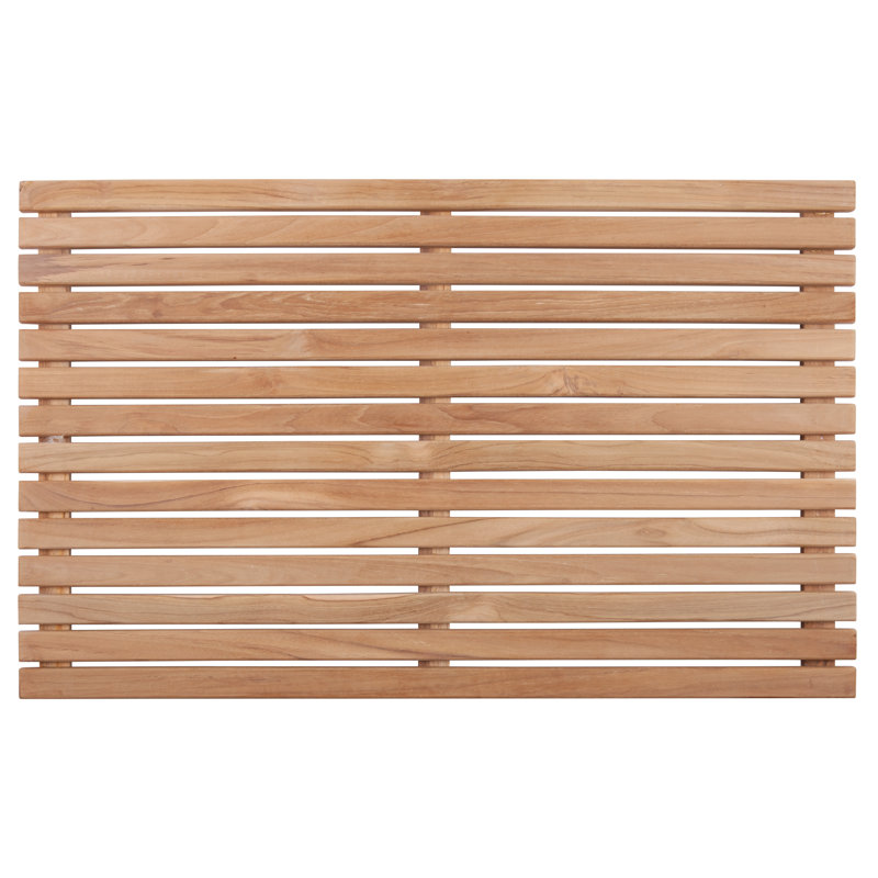 Angelina Teak Non-Slip Shower Mat