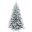 Arbre de Noël artificiel enneigé 7 pi avec 1401 pointes, support en métal pliable, assemblage facile, arbre de Noël articulé pour la maison, le bureau, les Fêtes-475231097