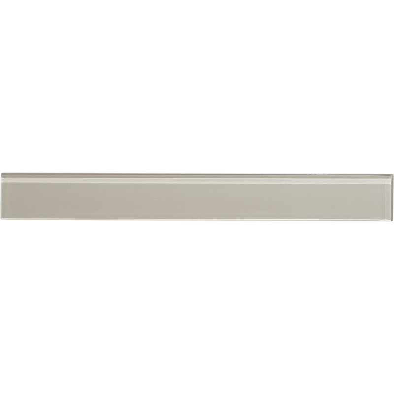 Charm School 2'' W x 16'' L Glass Subway Singular Tile, Greige