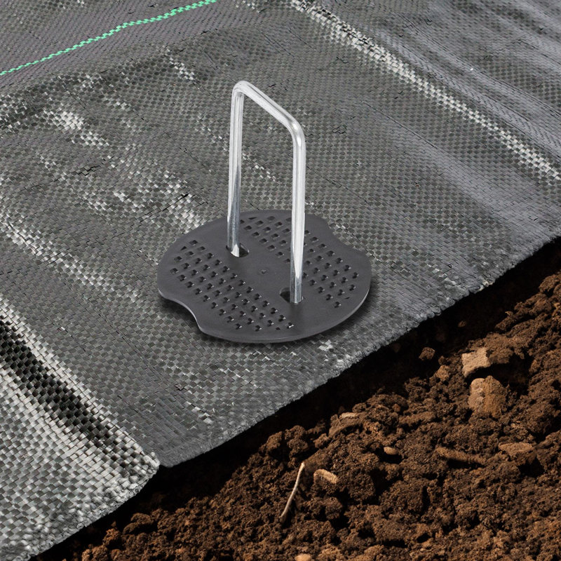 Harbour Housewares 60x Weed Membrane Pegs - 6"/150mm - 4mm
