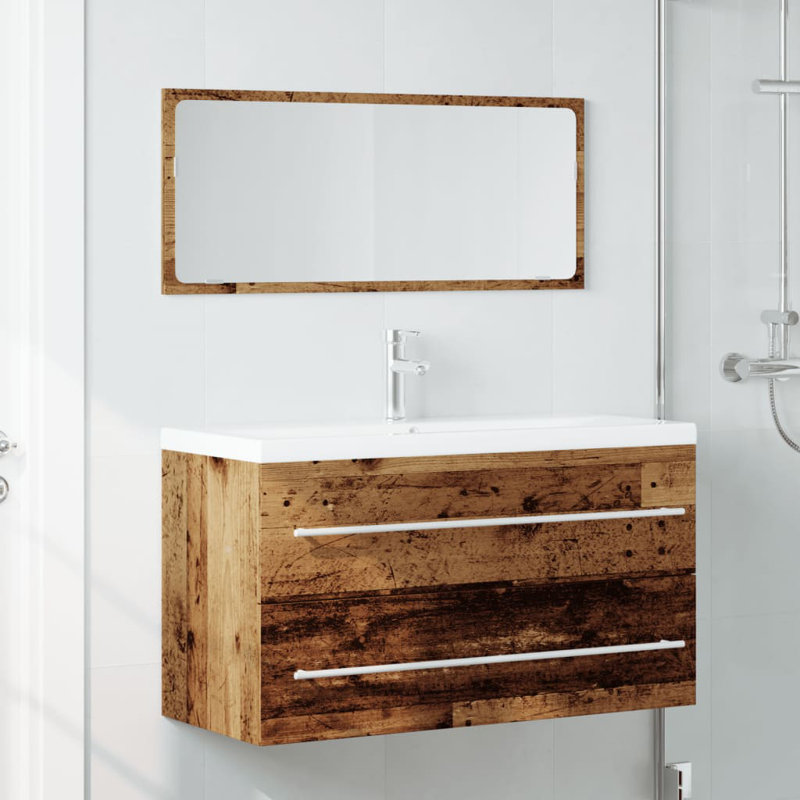 Autra Freestanding Bathroom Cabinet, Old Wood