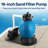 16-Inch Sand Filter Pump with Timer Fits Above Ground Pool. 
