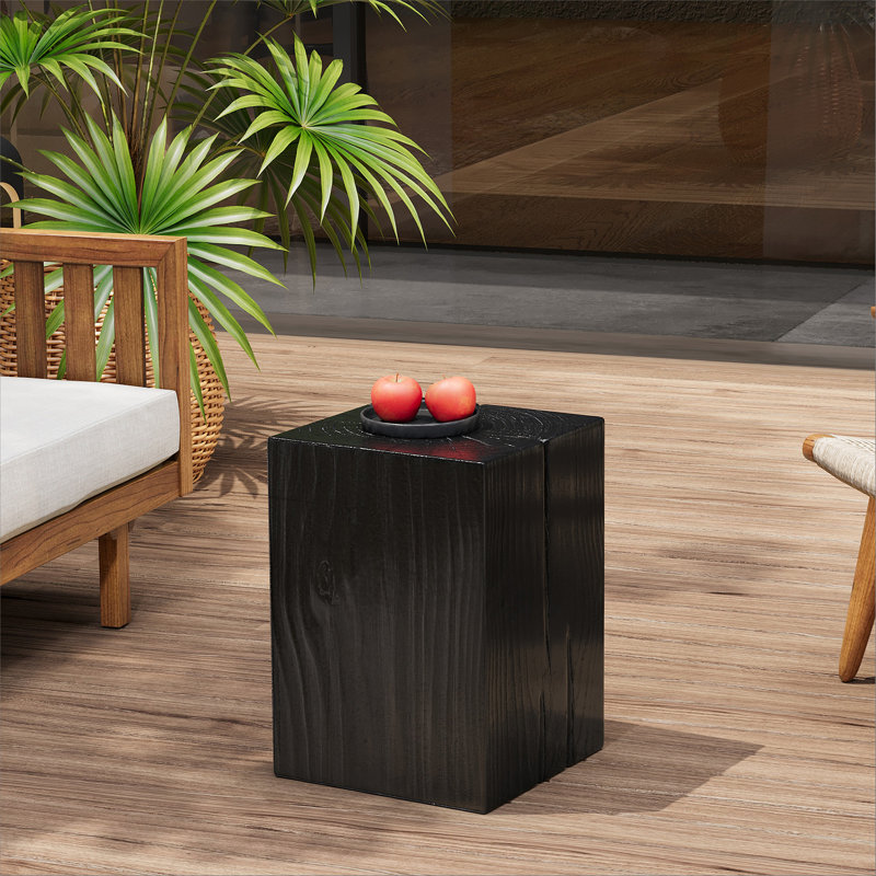 Table d'appoint DENSEL, Noir, 27.75" H x 14.5" W x 14.5" D