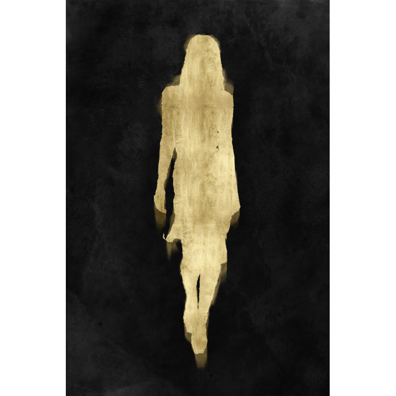 Fashion Figure Gold II by Madeline Blake - Wrapped Canvas Print, 46cm H x 30cm W