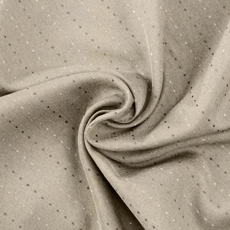 Cedarpoint Elegant Stripe Design Grommet Short Room Darkening Curtain Panels, 54" W x 45" L, Natural