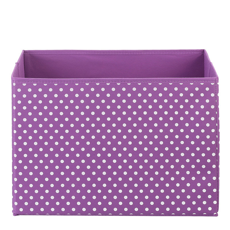 Rebrilliant Fabric Decorative Bin, Purple