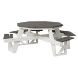 Berlin Gardens Regular Top With Base Ada Octagon Picnic Table