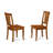 5 Piece Kitchen Table Set for 4 Includes a Rectangle Dining Room Table with Butterfly Leaf and 4 Solid Wood Seat Chairs, 40x78 Inch, Saddle Brown-49678130