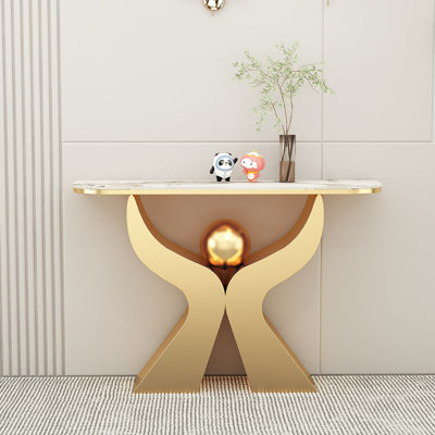 Modern-style sintered stone console table