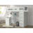 Mykonos Twin Loft Bed with Storage in White and Oak-1471960943