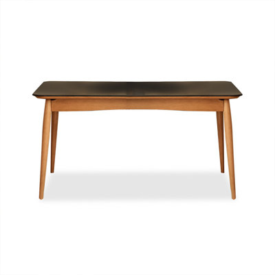 Pierre rectangulaire noire avec table de salle à manger Soild pour la salle à manger / cuisine