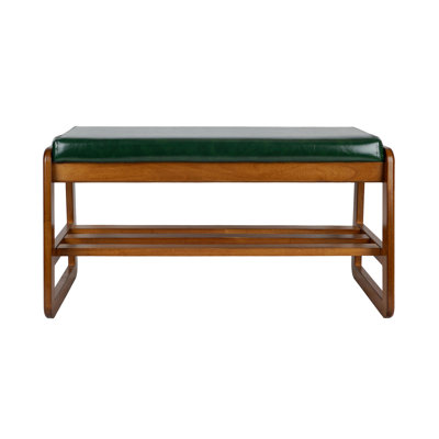 Banc de rangement en similicuir