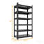 Étagère de rangement en métal à 6 niveaux, étagère de garage de H 82 po, tablettes réglables et montants renforcés à double couche, noir, assemblage requis