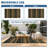 Outdoor Rug Waterproof Reversible Plastic Straw Rug, Modern Striped Camping Rug for Patio, UV-Resistant Outside Mat for Porch, Deck, Backyard-10020575
