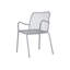 Oglethorpe Steel Outdoor Stacking Dining Armchair-826933093